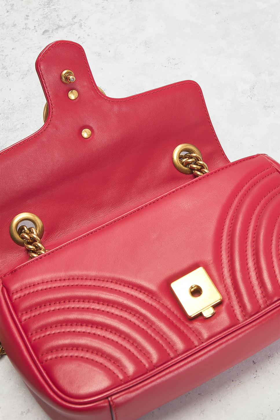 FWRD Renew Gucci Mini GG Marmont Shoulder Bag | Thumbnail 9 FWRD Renew Gucci Mini GG Marmont Shoulder Bag | Thumbnail 9