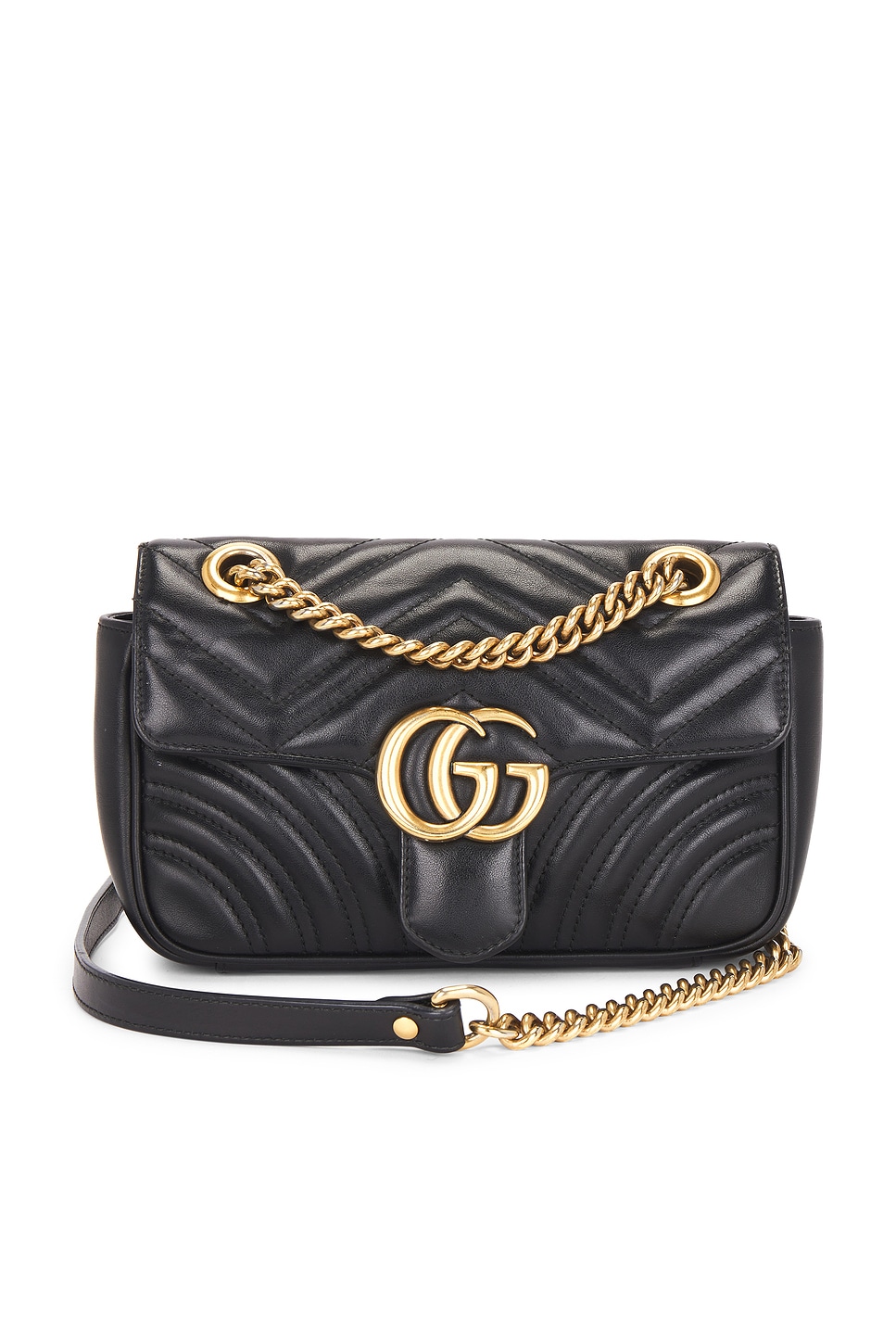 FWRD Renew Gucci Mini GG Marmont Shoulder Bag