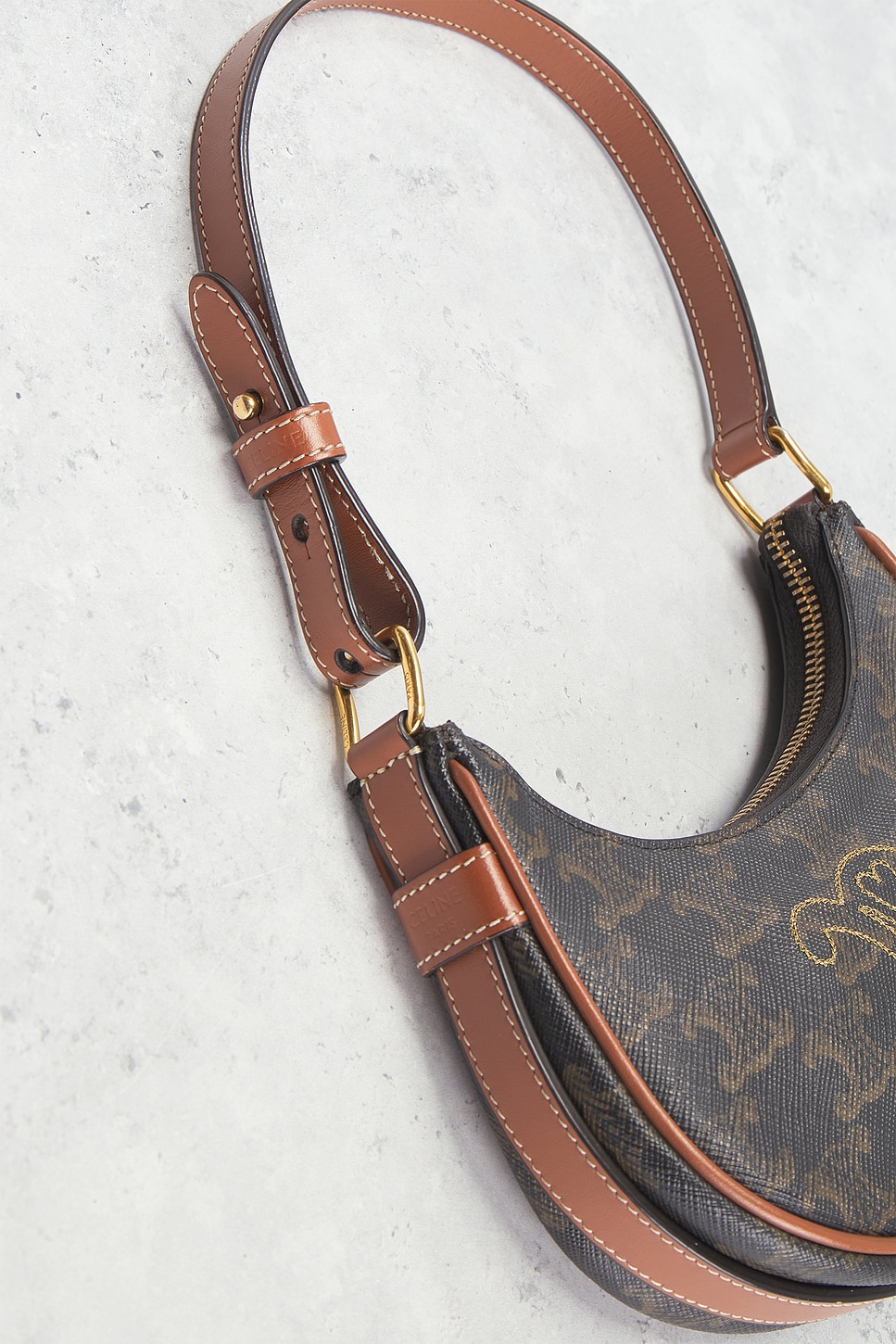 FWRD Renew Celine Ava Triomphe Shoulder Bag | Thumbnail 7