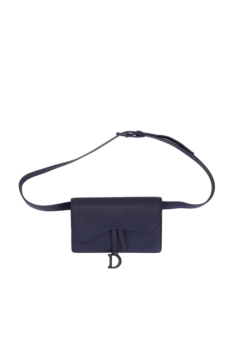 Pre-owned Dior Saddle Belt Bag In Blue