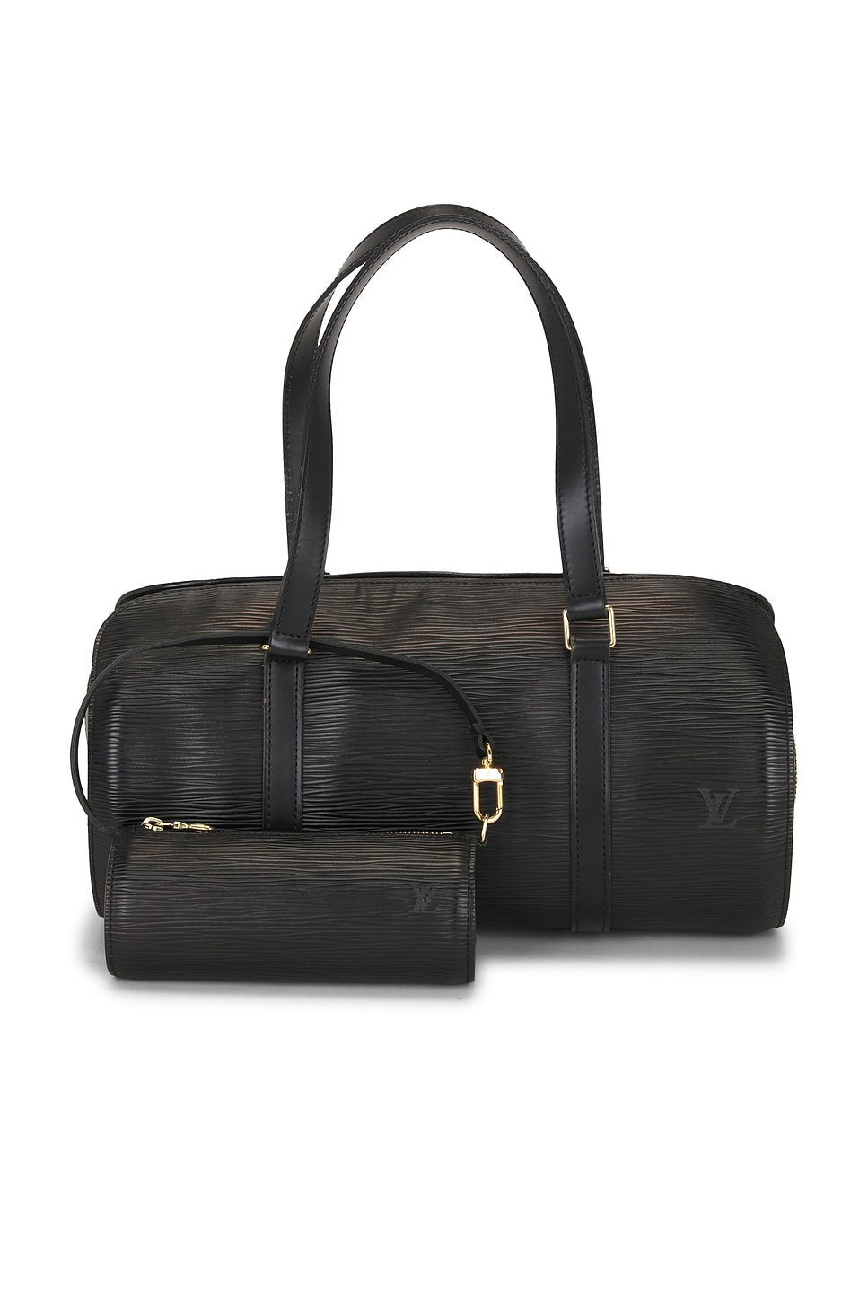 Louis Vuitton Epi Soufflot Handbag & Mini Set in Black