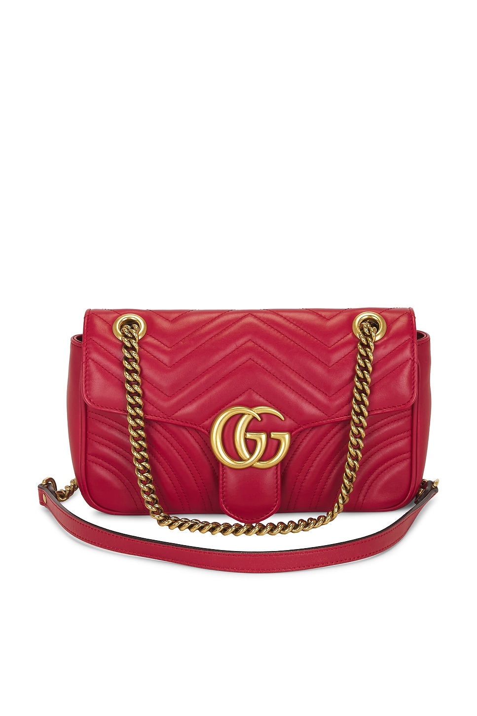Gucci GG Marmont Shoulder Bag in Red