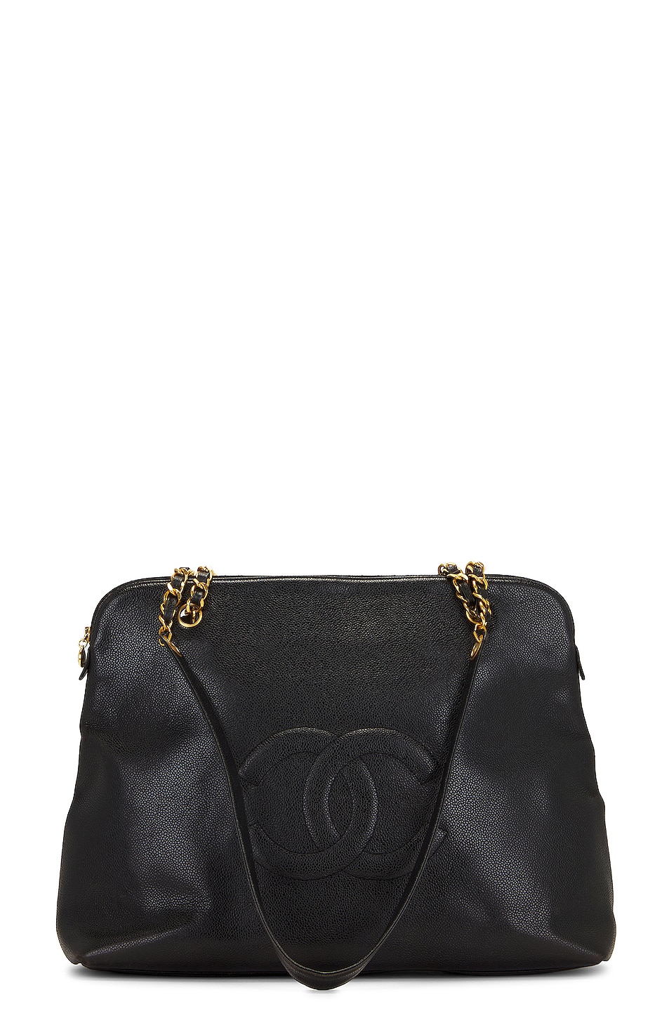 Caviar Vintage Timeless Shopper Tote Bag in Black