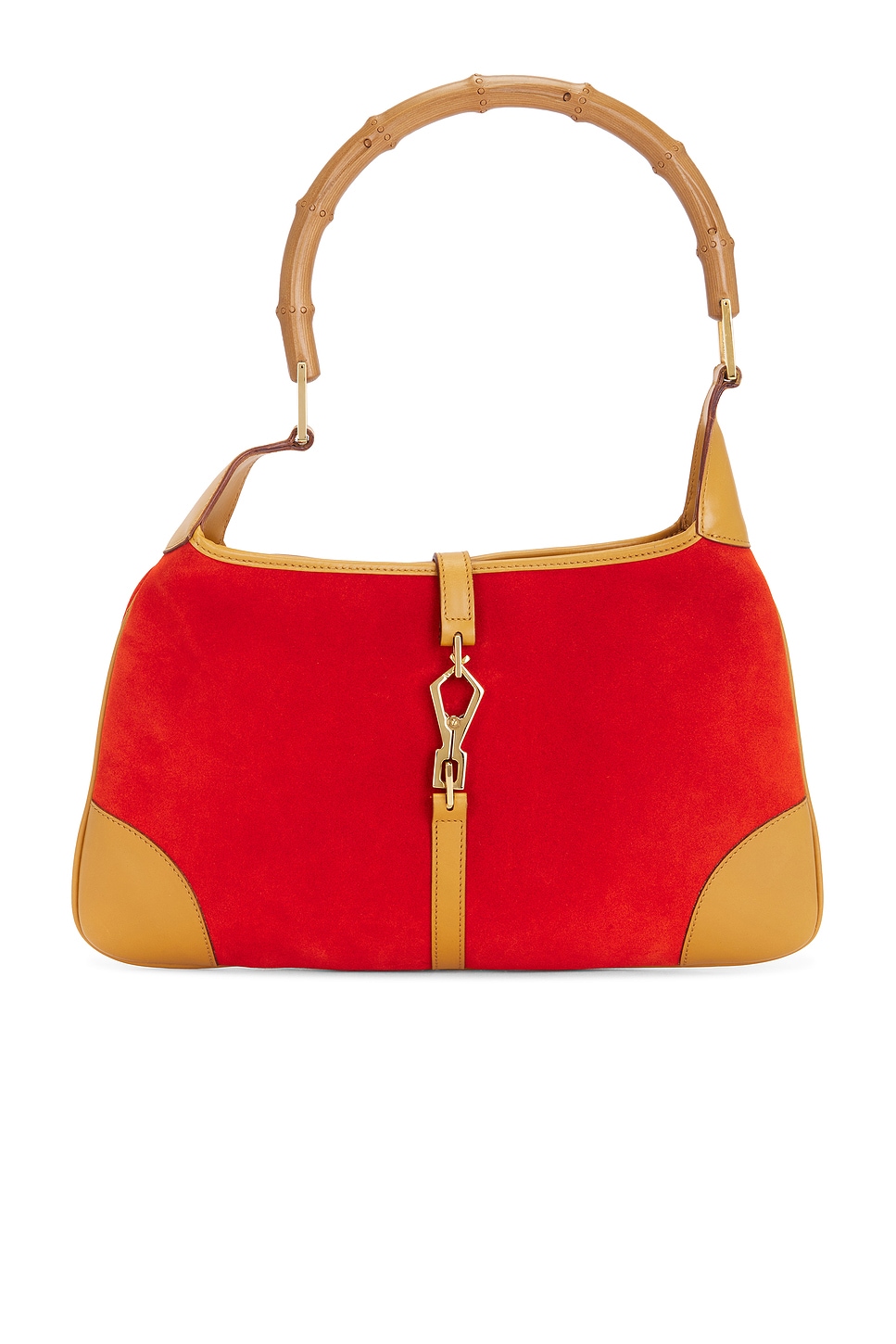 Gucci Bambo Jackie Shoulder Bag in Red