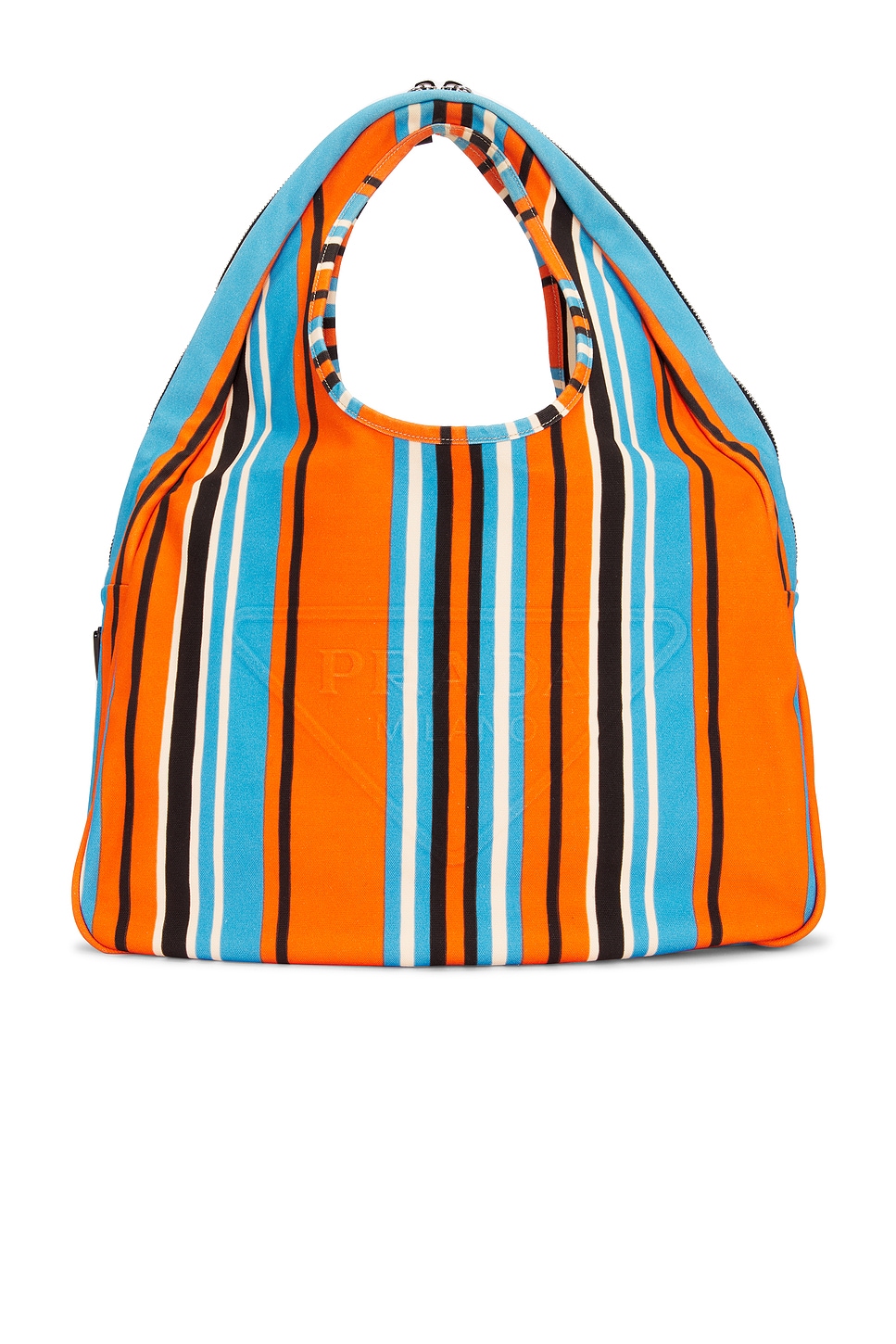 Prada Canapa Baiadera Hobo Bag in Orange