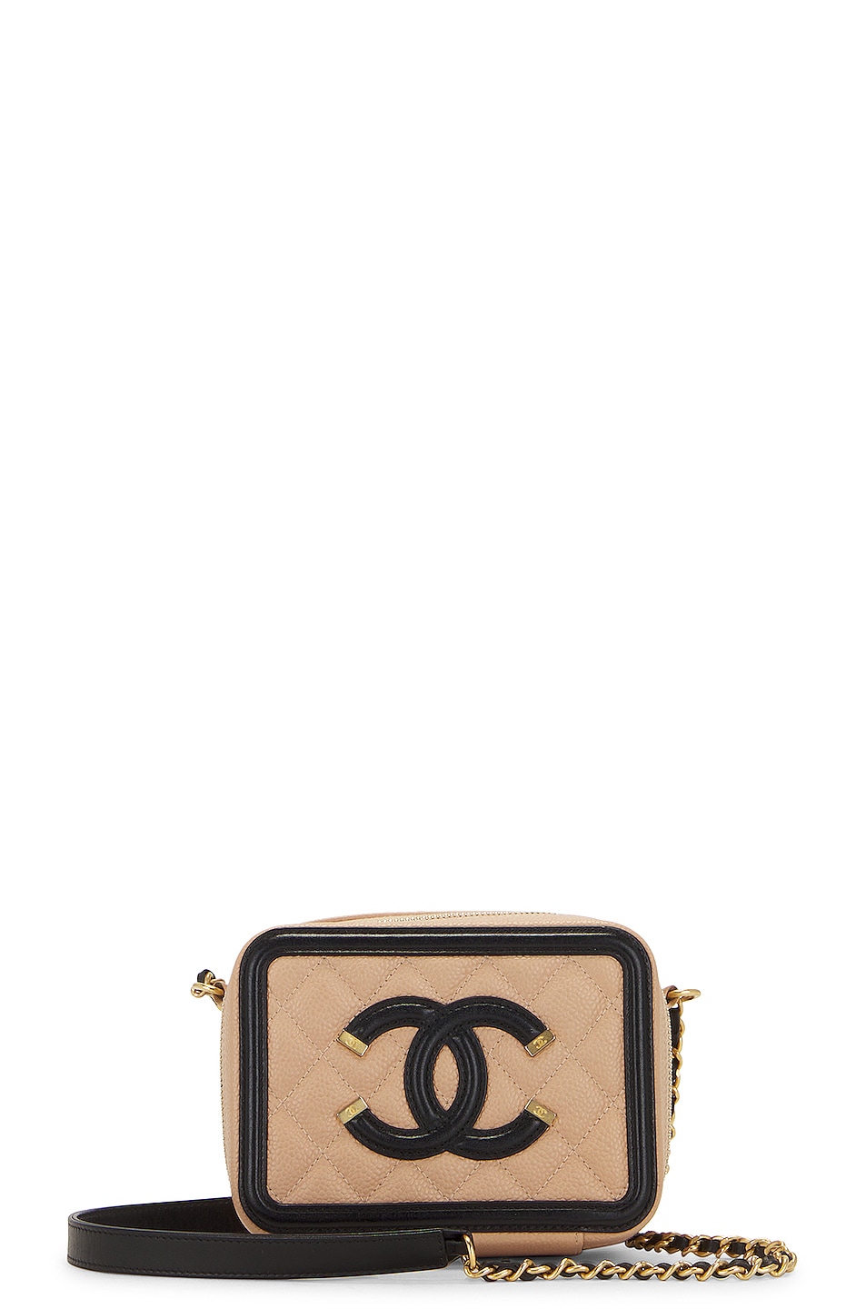 chanel Chanel Filigree Chain Vanity Clutch