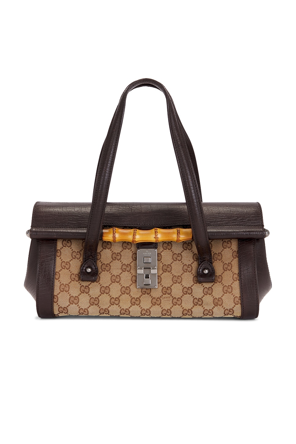 Gucci Bamboo Bullet Handbag in Brown
