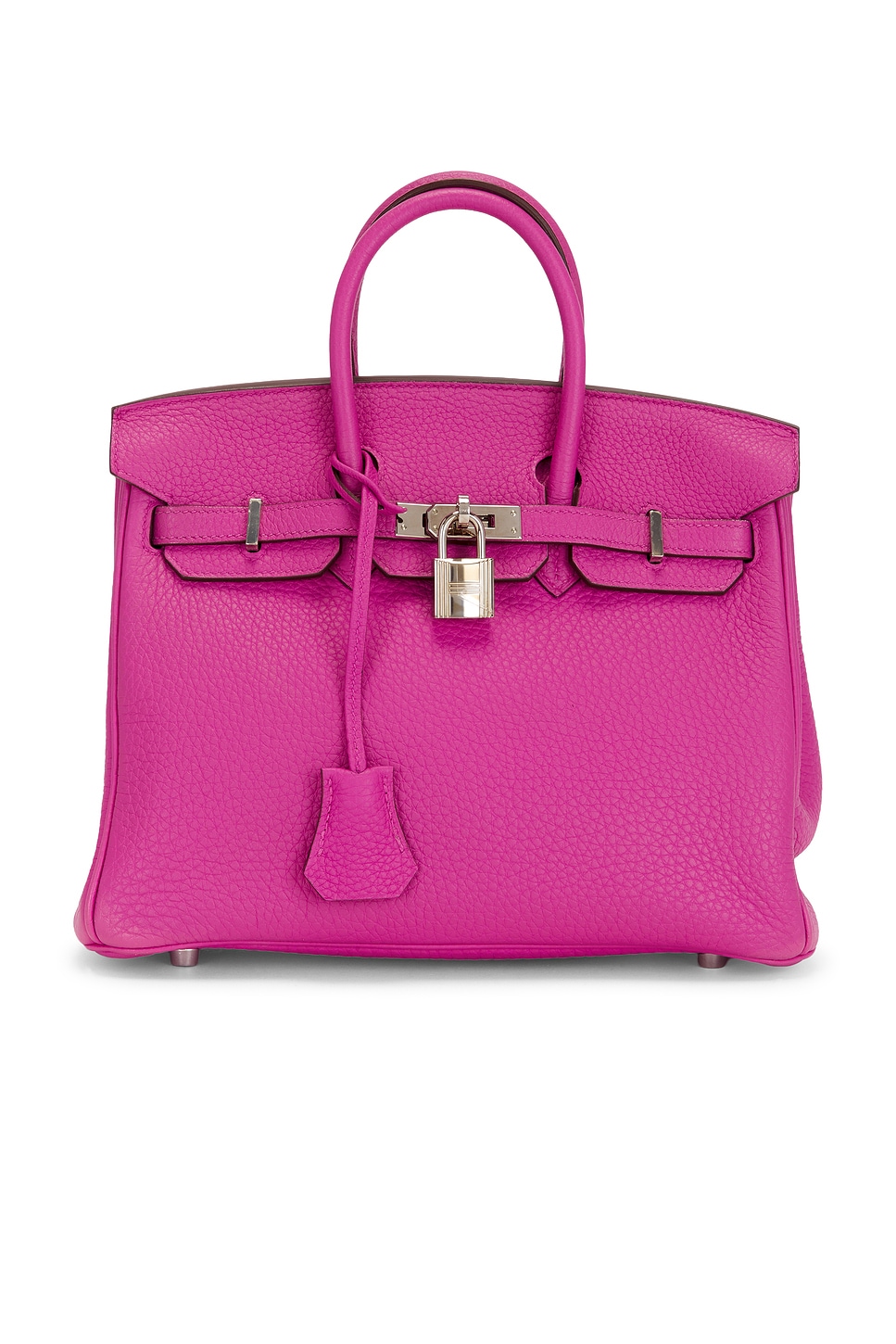 HERMÈS Hermes Taurillon Clemence Birkin 25 Retourne Handbag