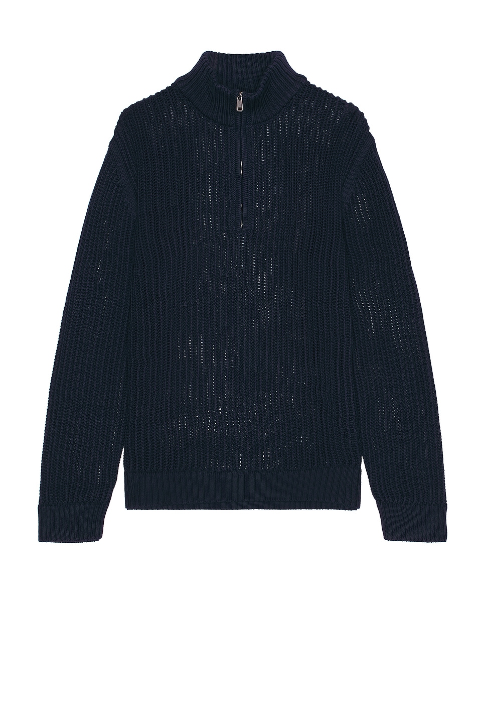 Image 1 of Frescobol Carioca Maximo Zip Sweater in Navy