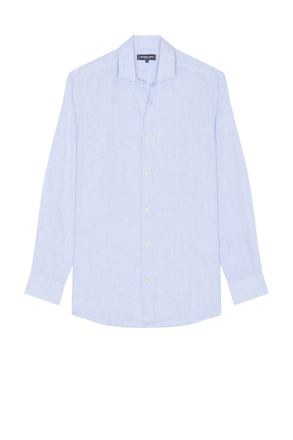 Image 1 of Frescobol Carioca Antonio Linen Shirt in Baby Blue