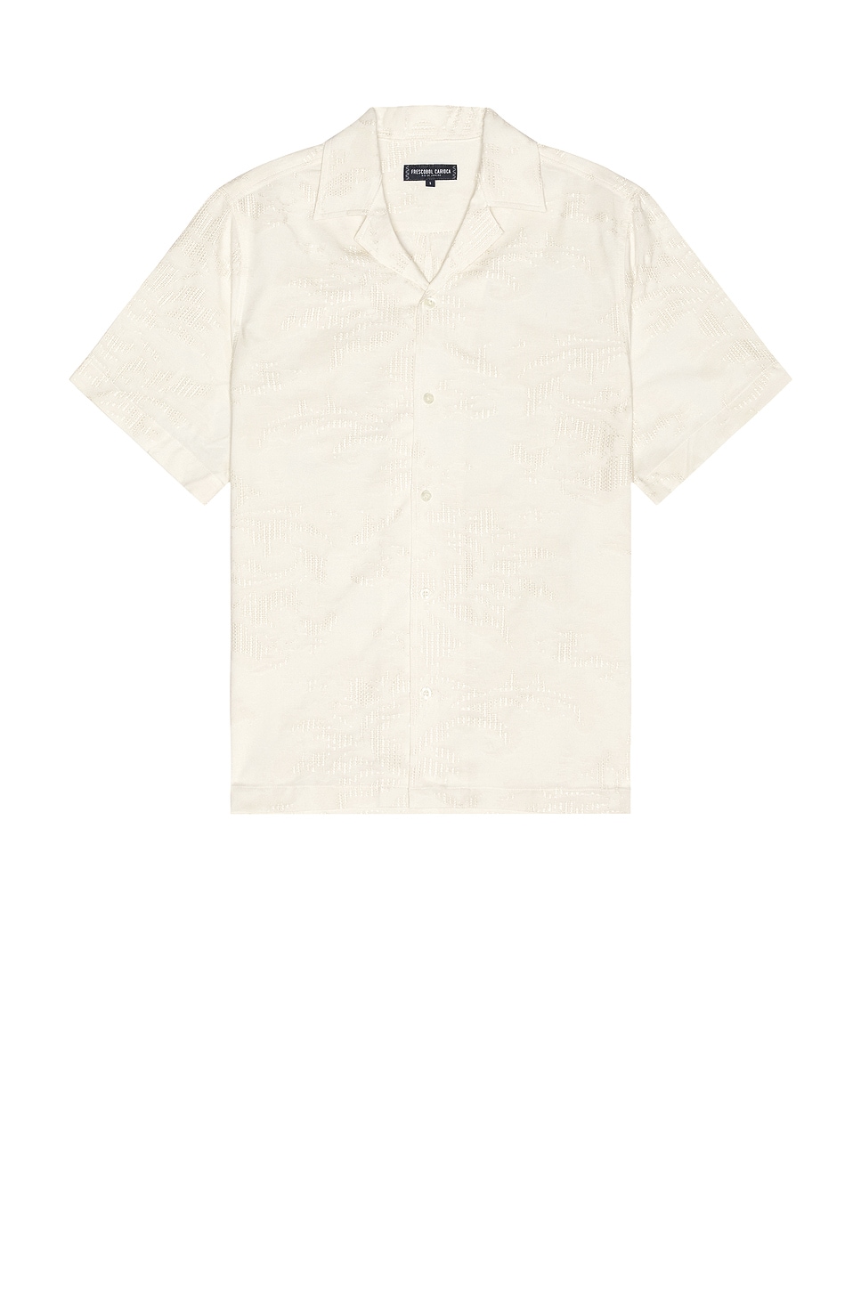 Frescobol Carioca Mens Yellow Haze Angelo Patch-pocket Relaxed-fit Linen Shirt In White