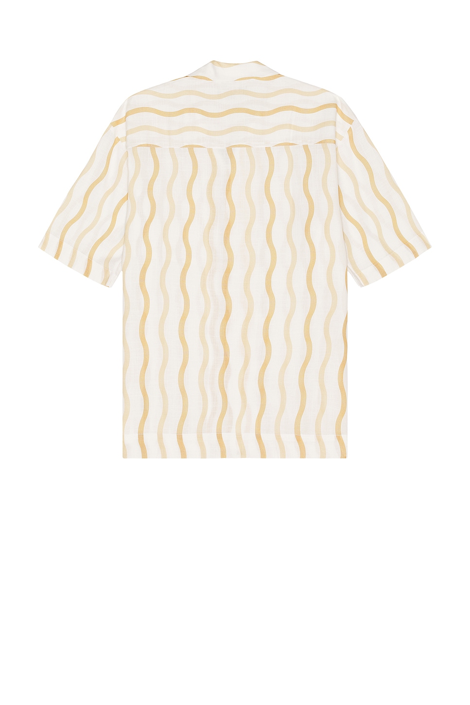 Frescobol Carioca Cassio Pyjama Short Sleeve Shirt Cabana Stripe Print In White