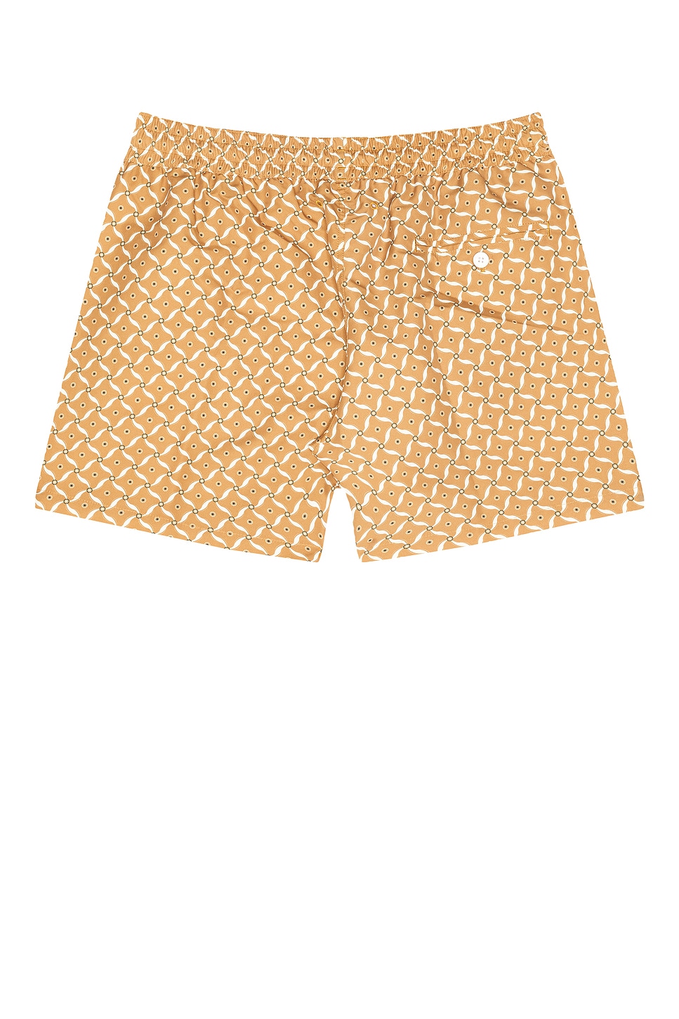 Frescobol Carioca Rio Swim Short Lotus Print In Yellow