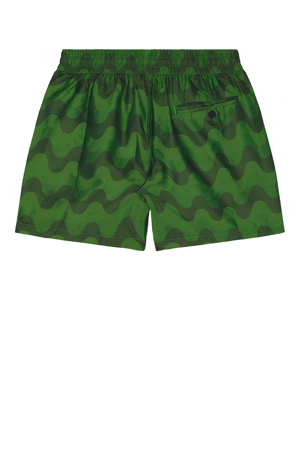 Frescobol Carioca Rio Swim Short Raffia Copa Jacquard Print In Green