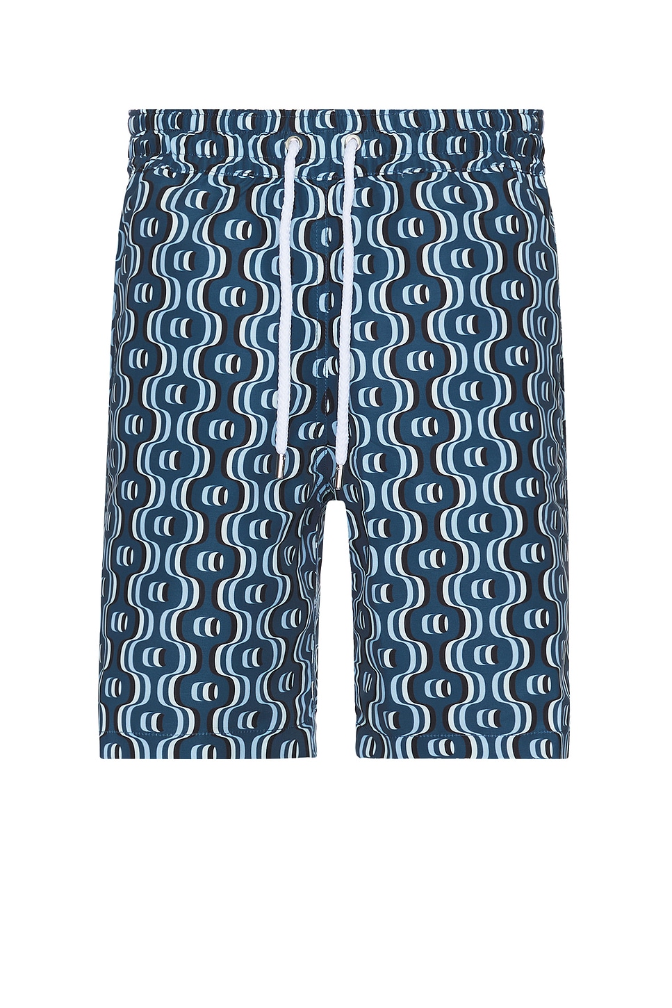 Image 1 of Frescobol Carioca Board Ipanema Camada Print Swim Shorts in Perennial Blue