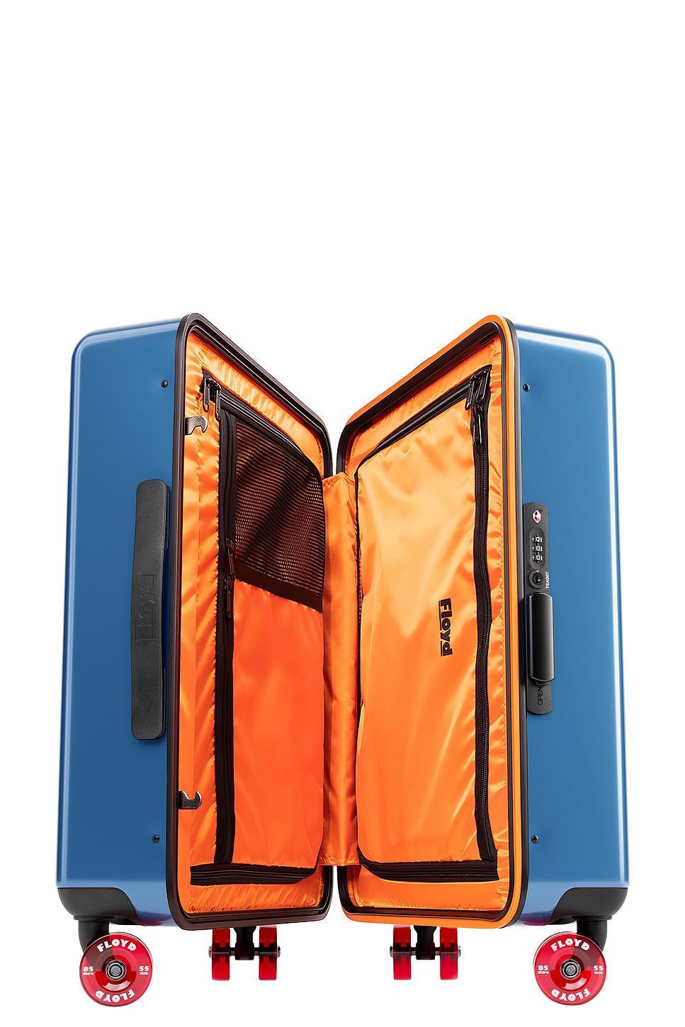 Floyd Cabin Suitcase - side view in Blue