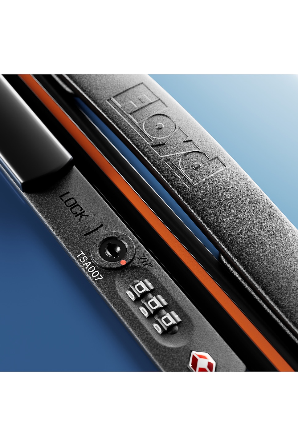 Floyd Cabin Suitcase - detail view in Blue