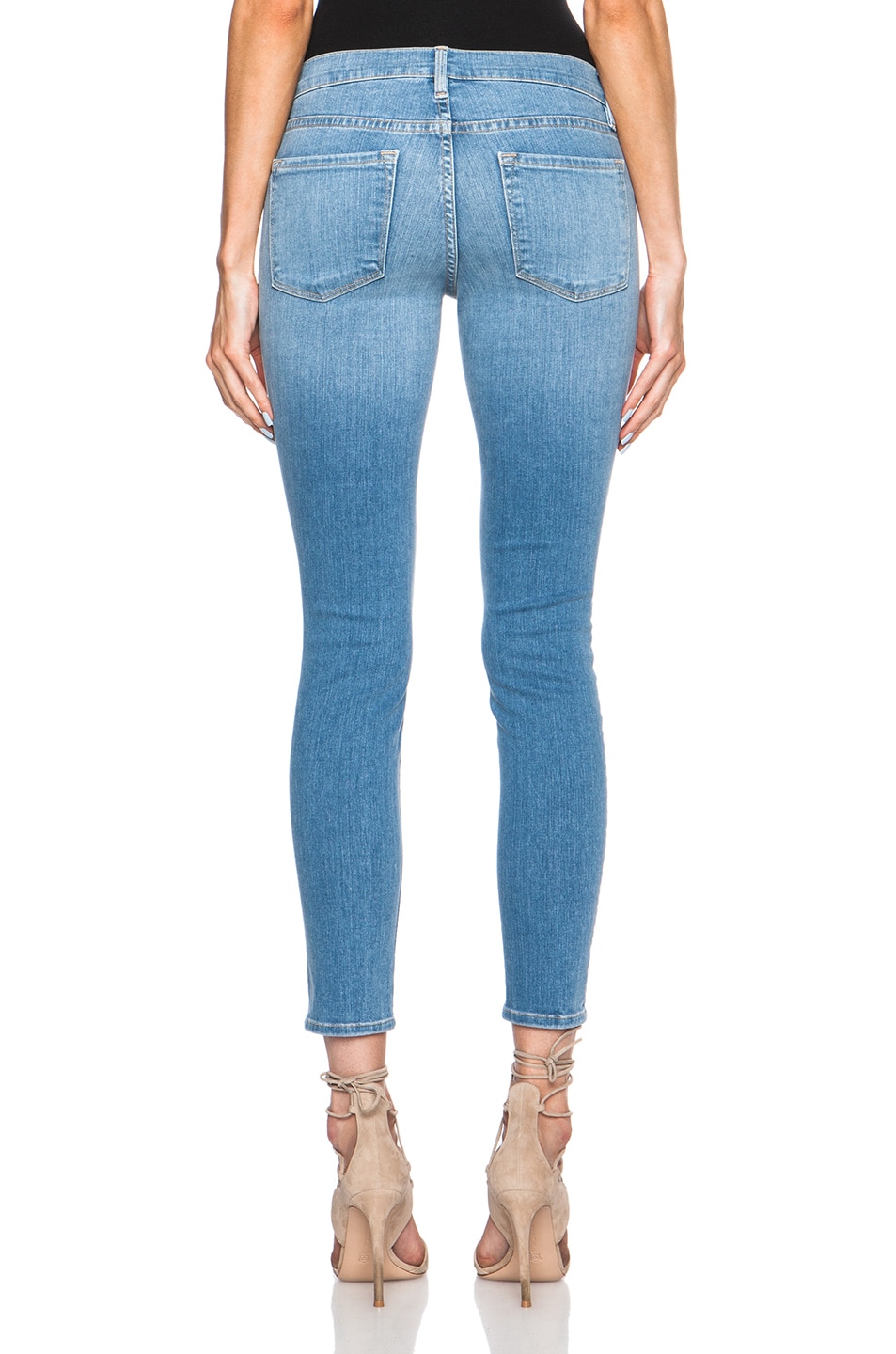 frame le skinny de jeanne crop