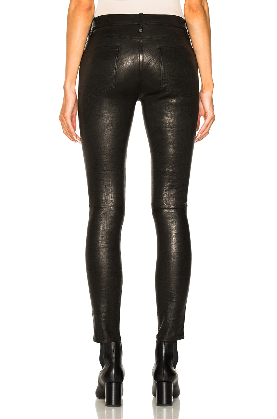 frame le skinny leather pants