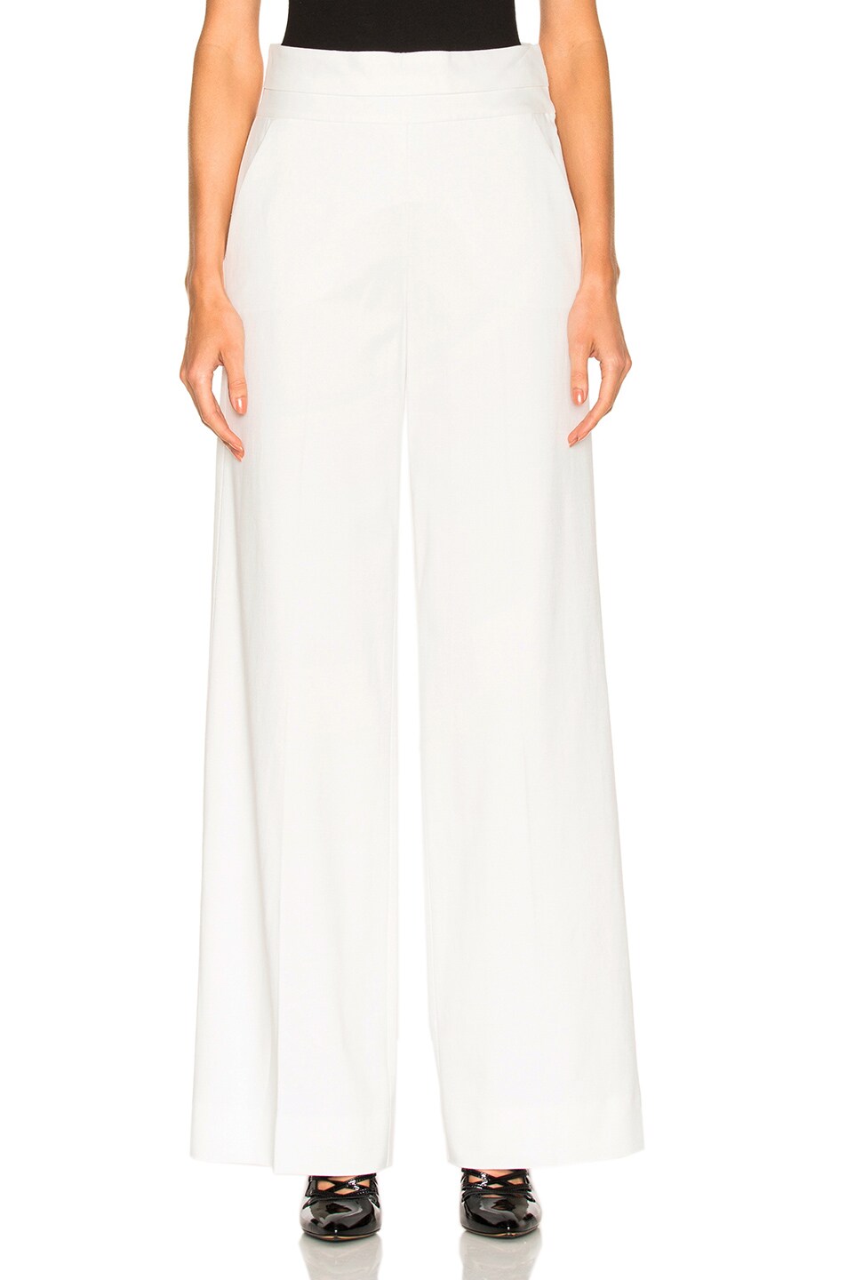 Image 1 of FRAME Denim Tux Pant in Off White