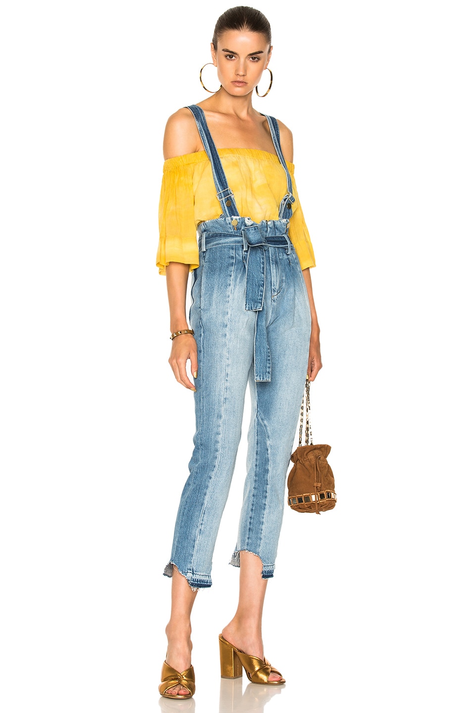 Image 1 of FRAME Denim Le Overall Mix in Skyline Mix
