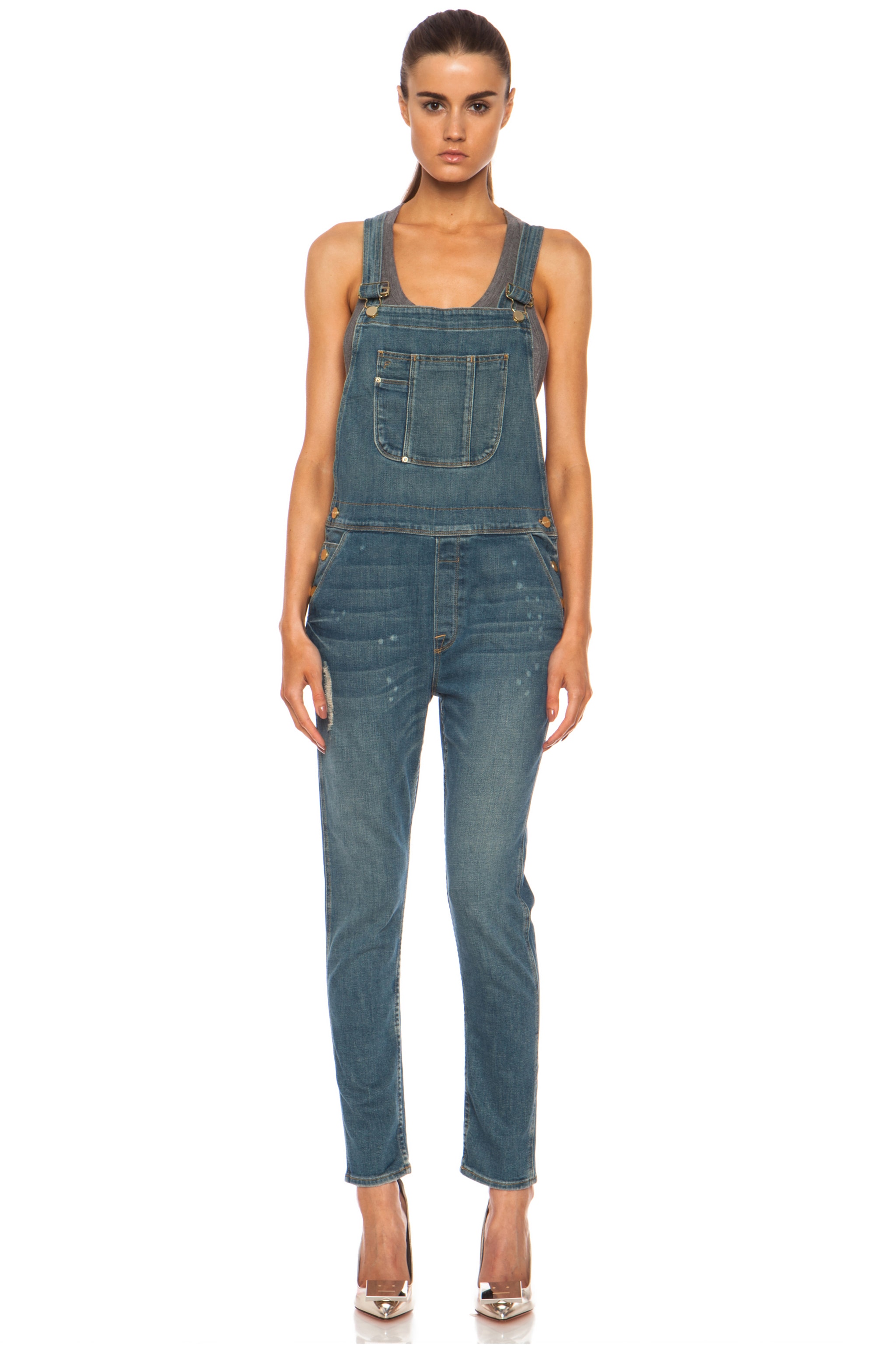 Image 1 of FRAME Denim Le Garcon Overall in Stone Canyon