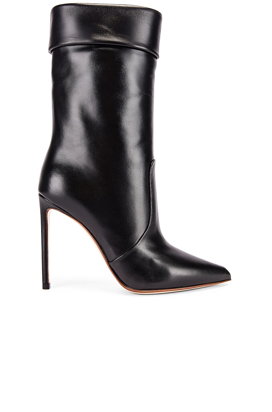 Image 1 of FRANCESCO RUSSO Leather Booties in Black