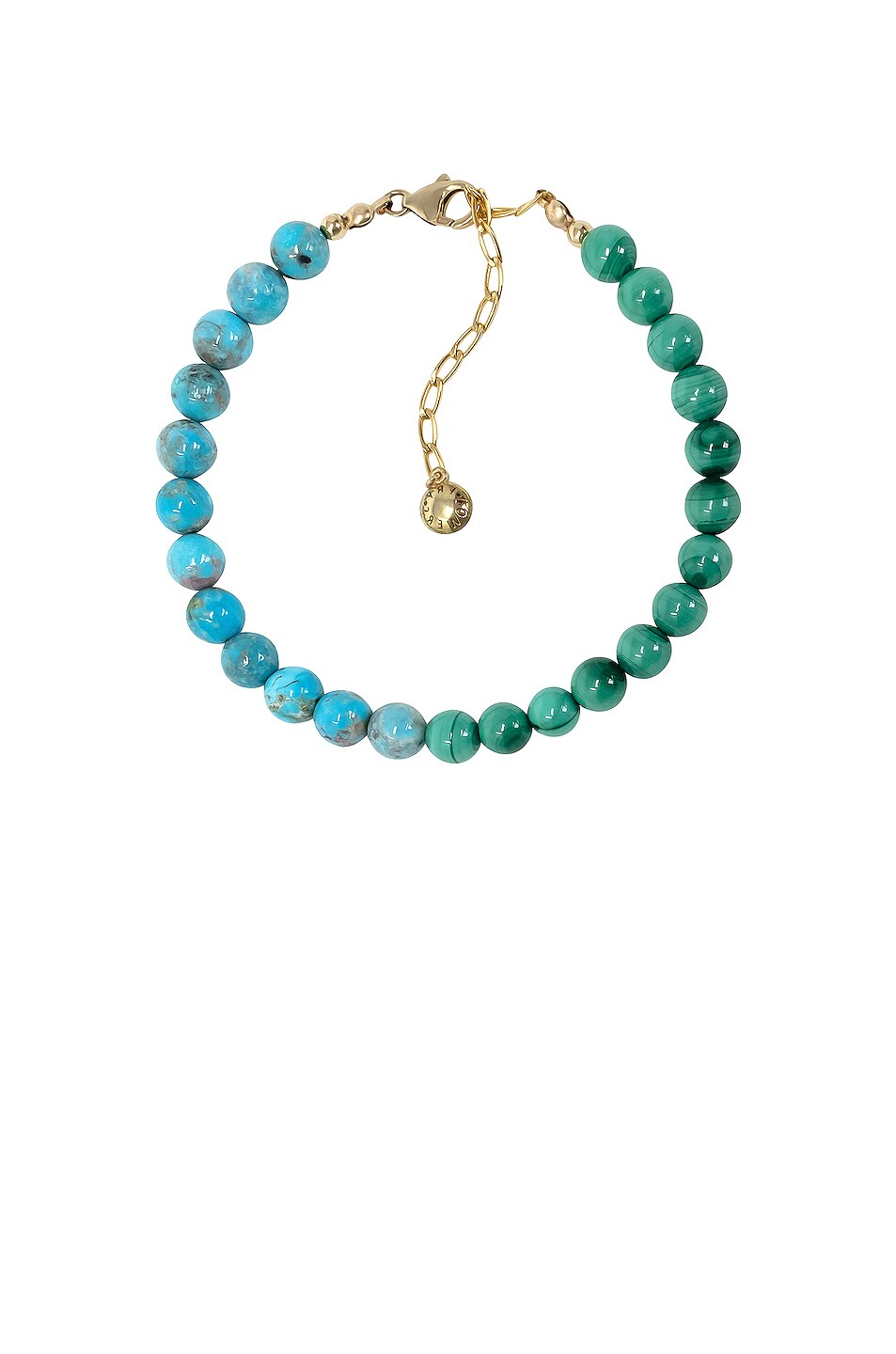 Image 1 of FRY POWERS Anklet in Turquoise & Malachite