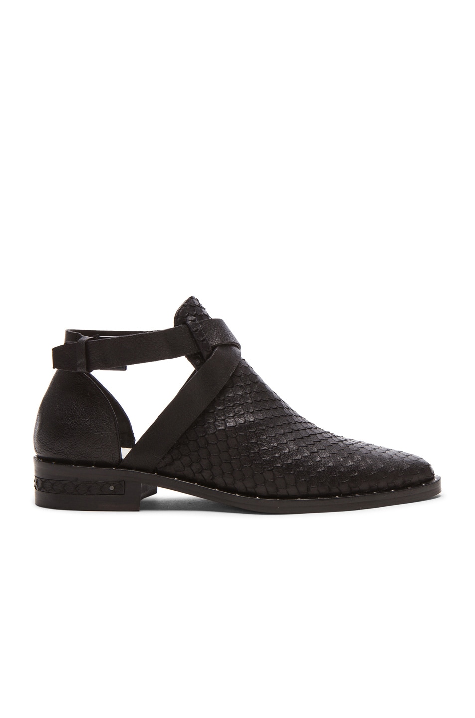 Image 1 of Freda Salvador Spark Calfskin Leather Boots in Black Fish