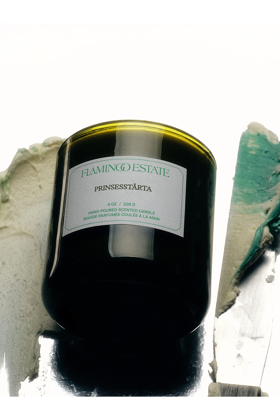 Flamingo Estate Prinsesstarta Candle In Green