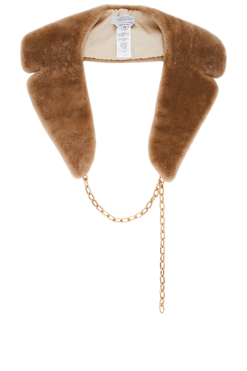 Gabriela Hearst Demeter Fur Coat Collar in Brown