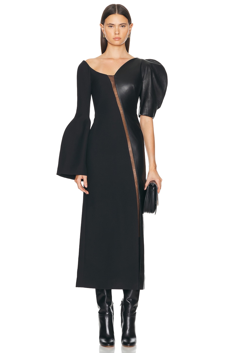 Image 1 of Gabriela Hearst Merlin Dress in Black