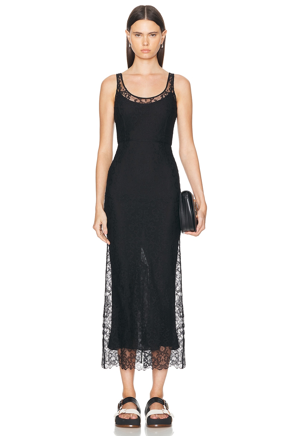 Image 1 of Gabriela Hearst Polus Dress in Black