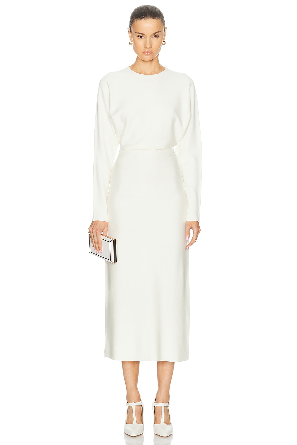 Image 1 of Gabriela Hearst Semaine Dress in Ivory