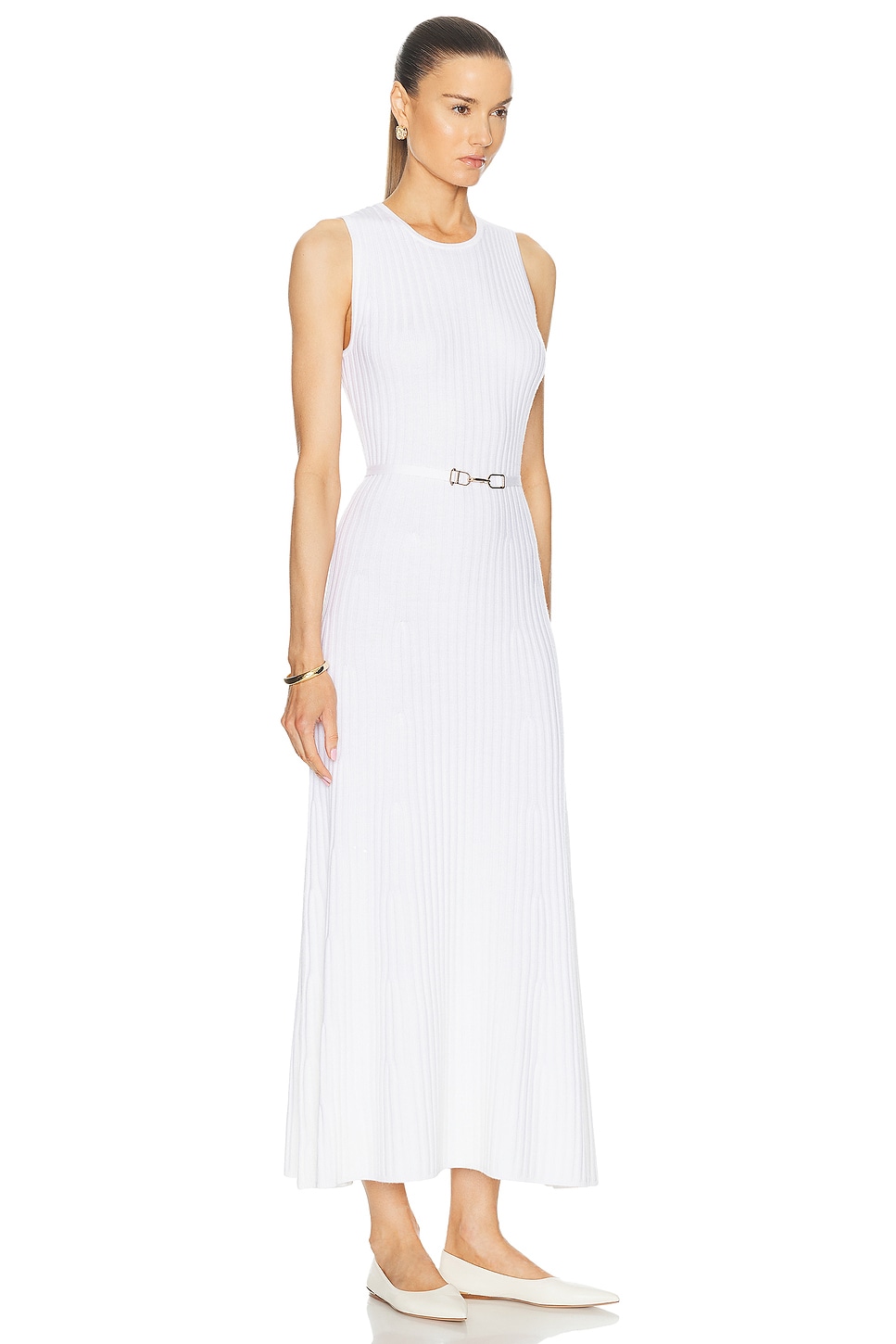 Shop Gabriela Hearst Meier Dress In Ivory