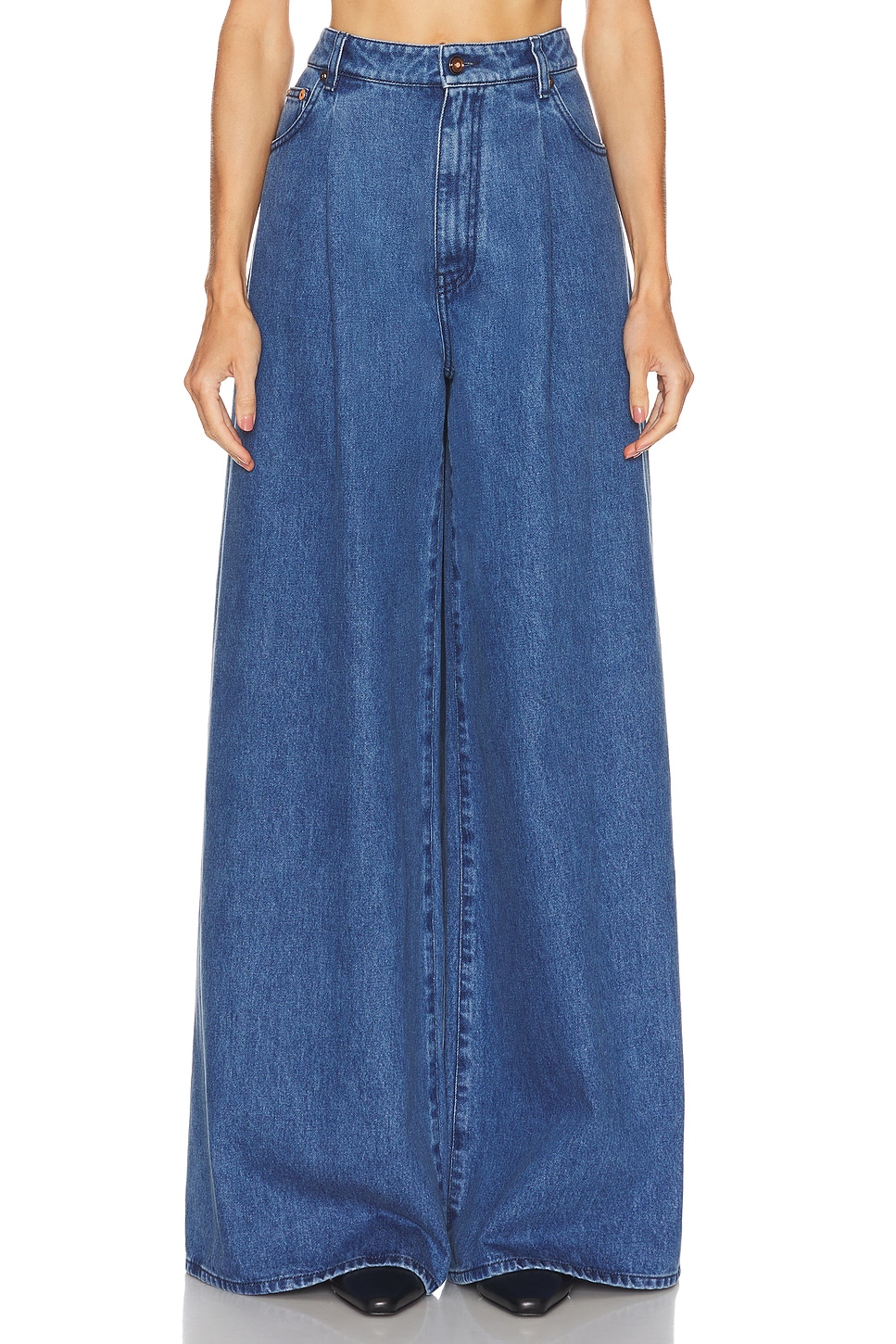 Gabriela Hearst Brenn Wide Leg In Blue