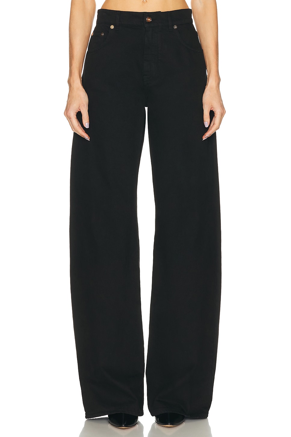 Image 1 of Gabriela Hearst Amoret Wide Leg in Black