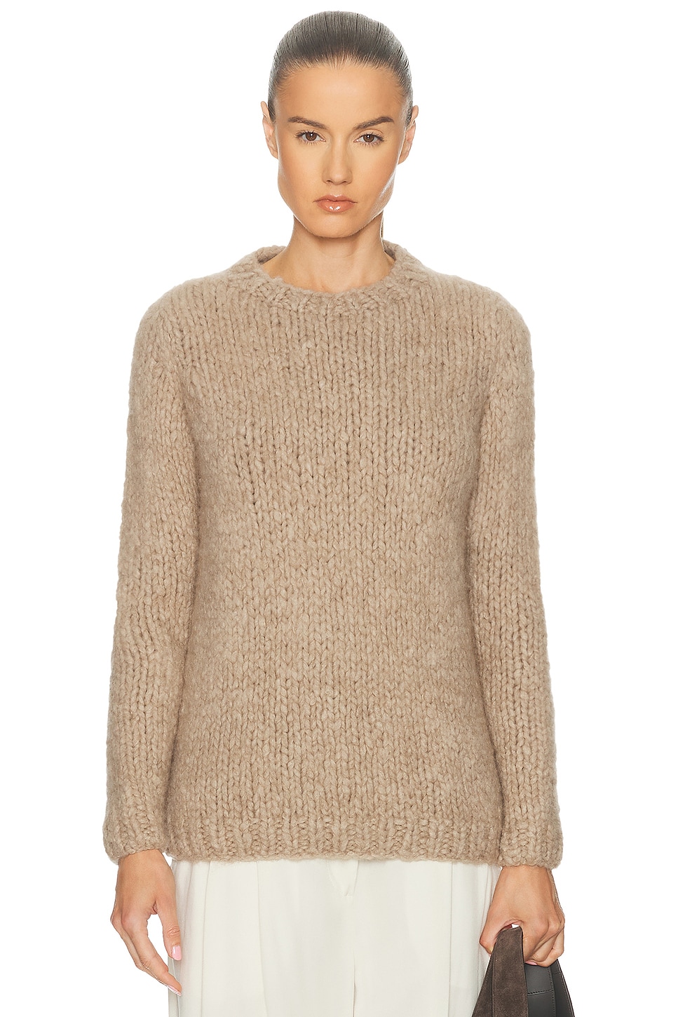Image 1 of Gabriela Hearst Lawerence Sweater in Oatmeal