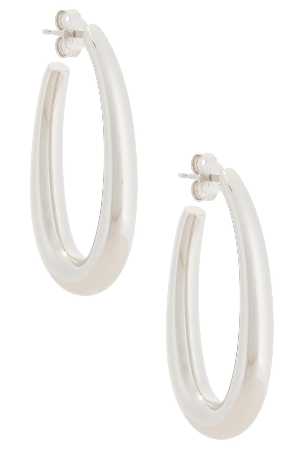 Shop Gabriela Hearst Large Drop Earrings In Silver