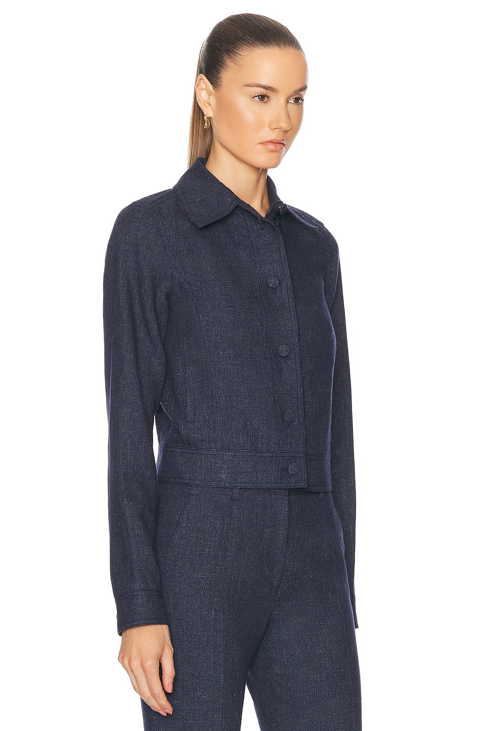 Shop Gabriela Hearst Thereza Jacket In Navy