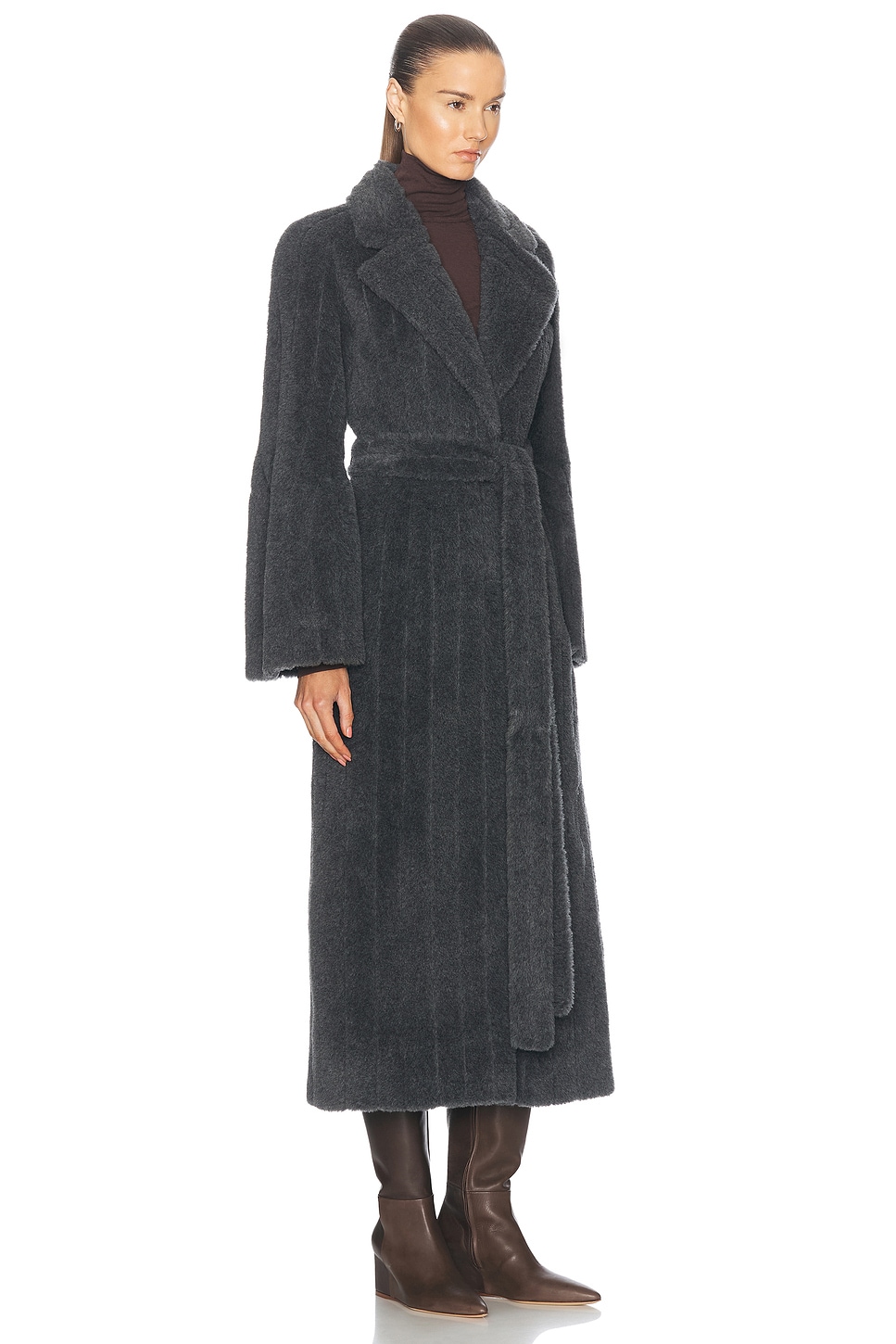 Shop Gabriela Hearst Barring Coat In Dark Grey