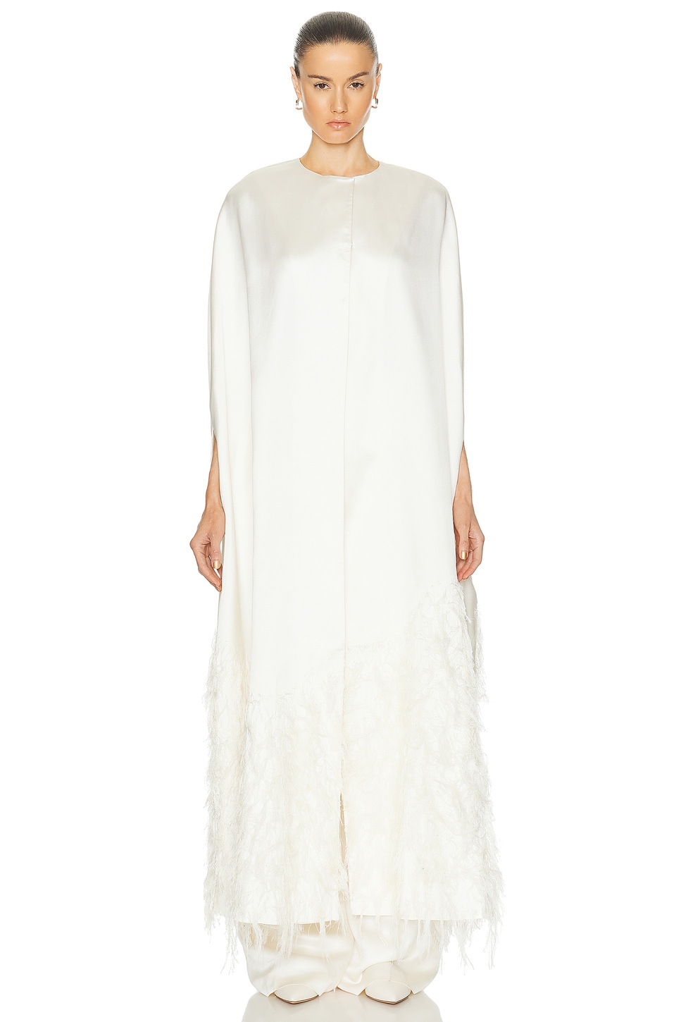 Image 1 of Gabriela Hearst Hillman Cape in Ivory