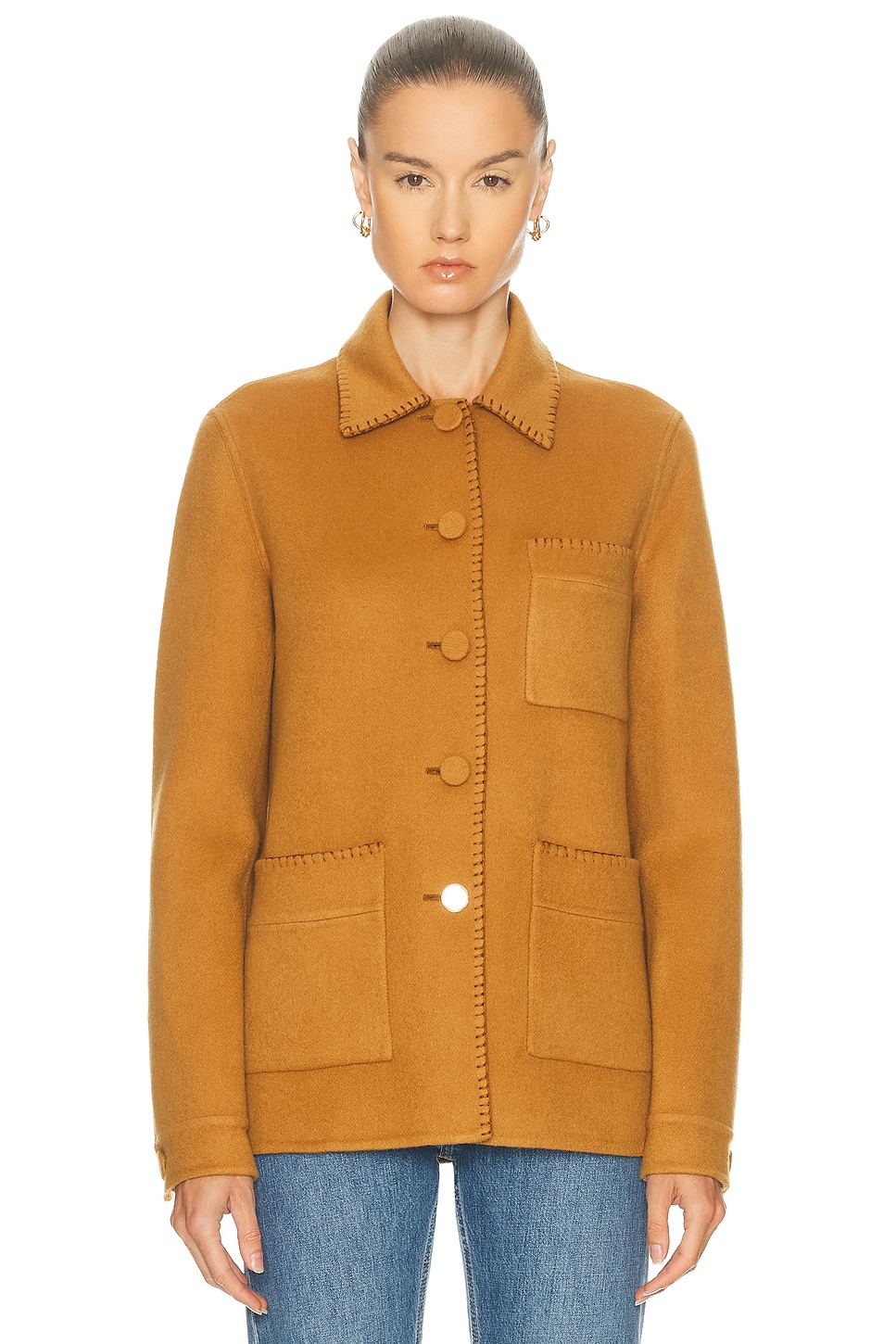 Gabriela Hearst Ulu Chore Jacket In Yellow