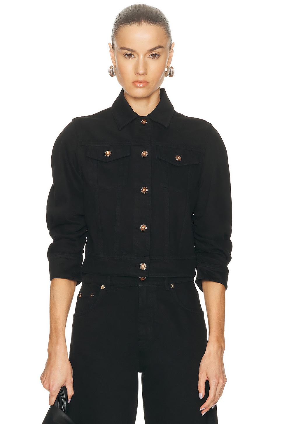 Image 1 of Gabriela Hearst Adira Jacket in Black
