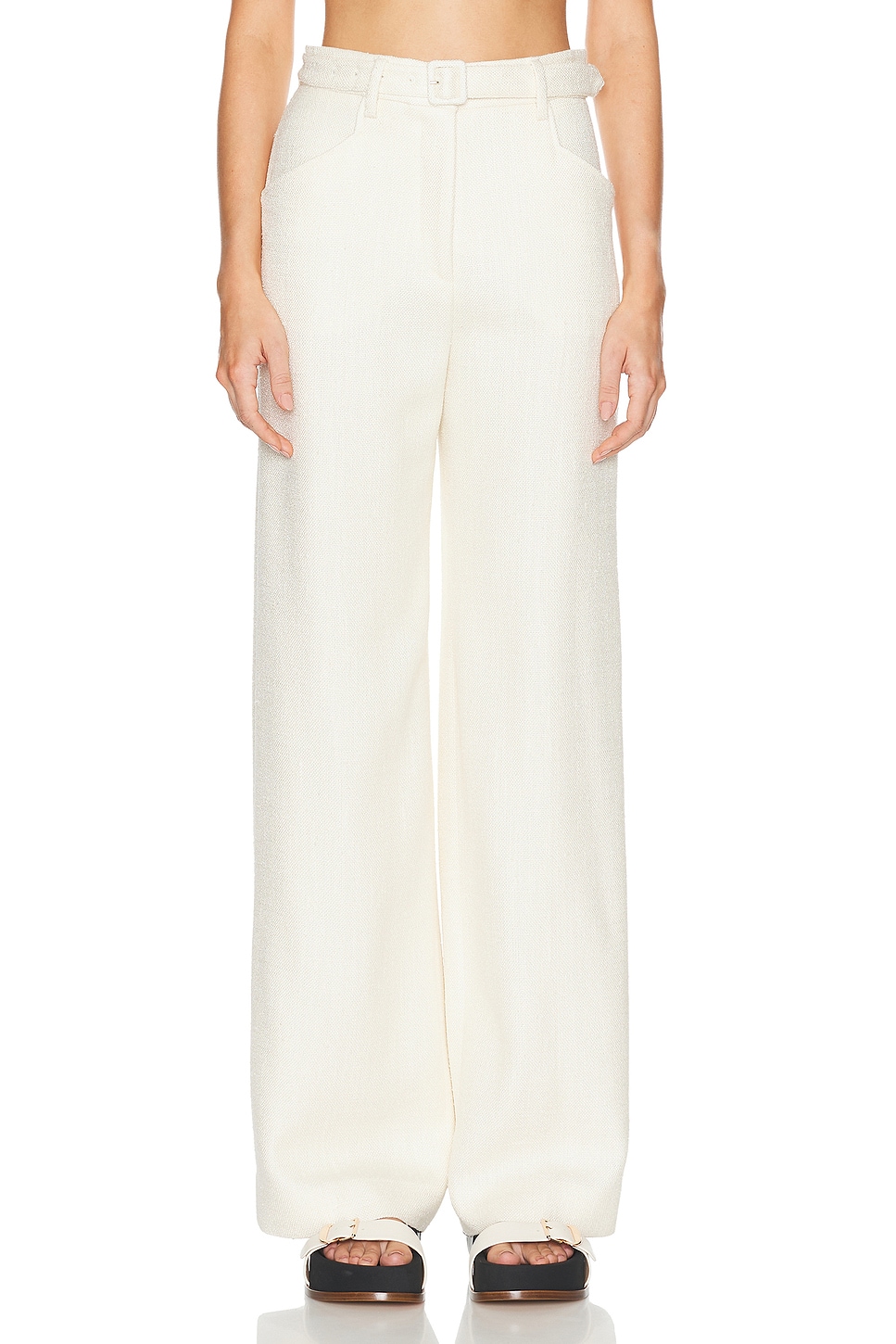 Image 1 of Gabriela Hearst Norman Pant in Ivory