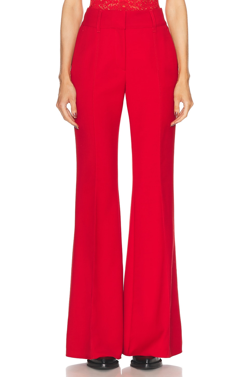 Image 1 of Gabriela Hearst Rhein Pant in Scarlet Red