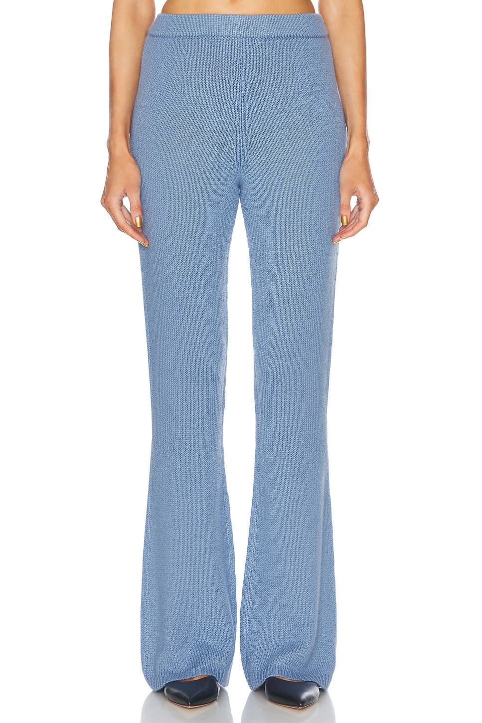 Image 1 of Gabriela Hearst Ornston Pant in Light Blue Denim