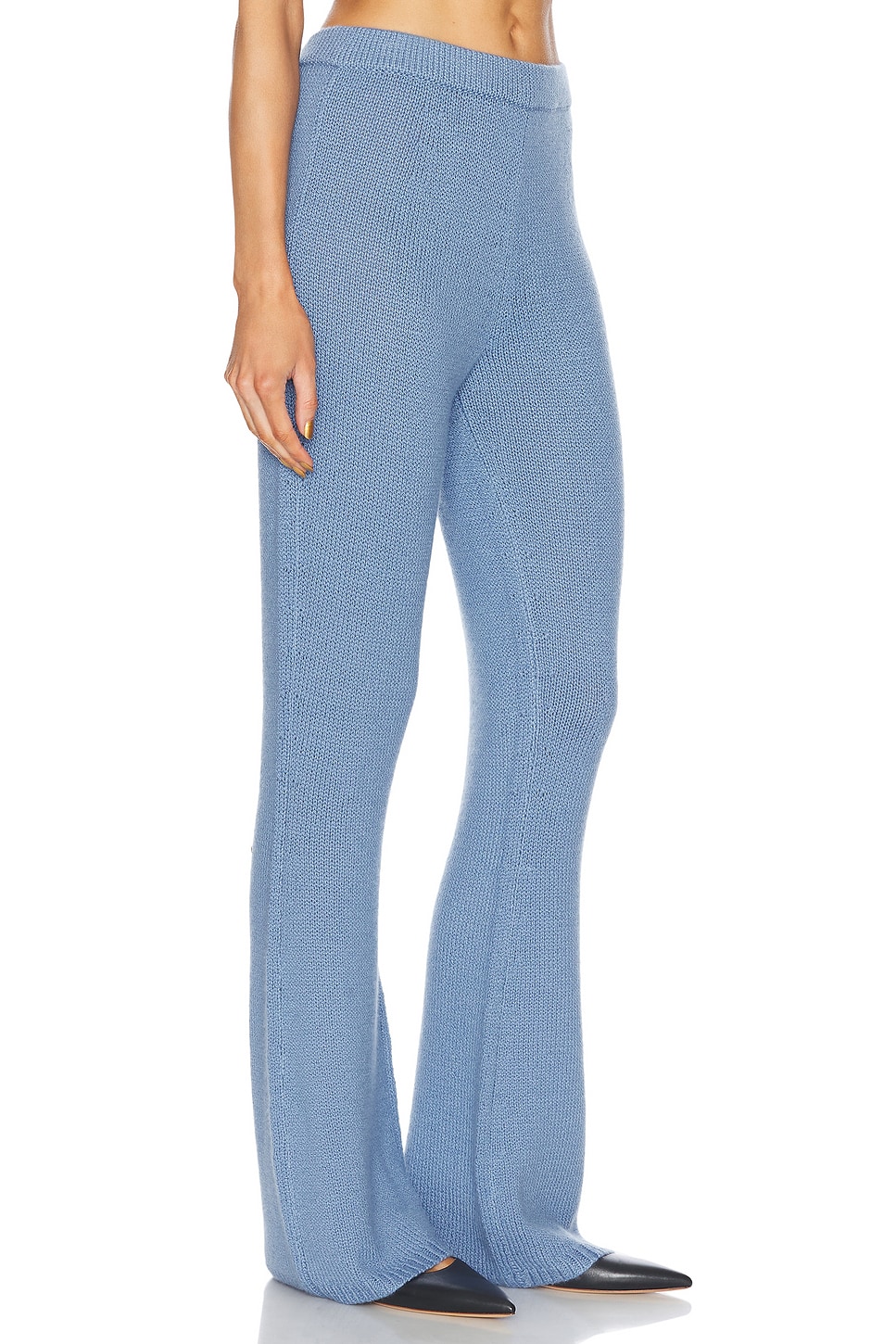 Shop Gabriela Hearst Ornston Pant In Light Blue Denim