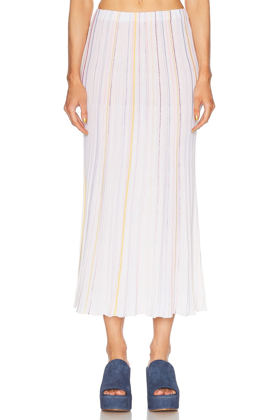Image 1 of Gabriela Hearst Celeano Skirt in Ivory Multi