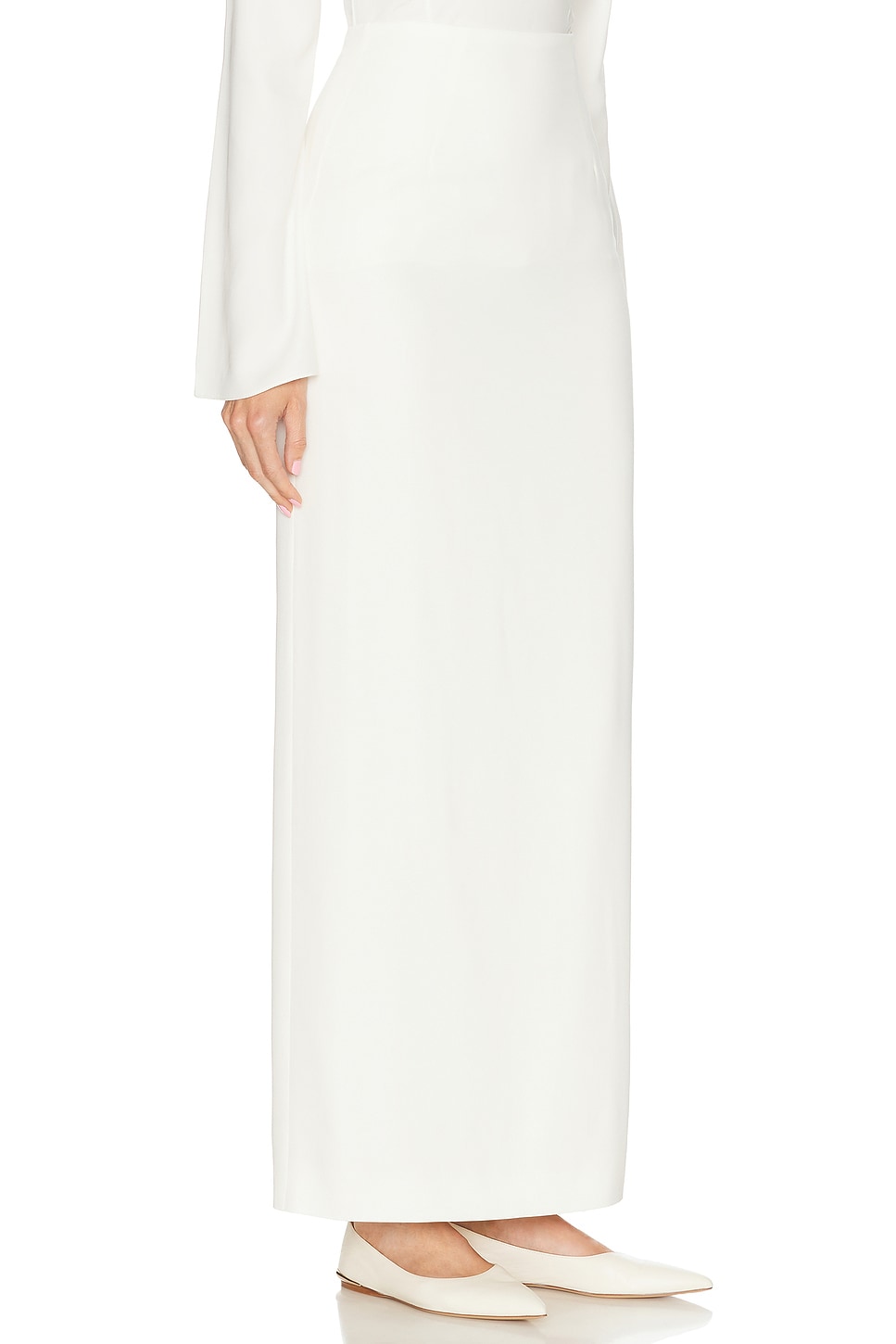 Shop Gabriela Hearst Robbia Skirt In Ivory